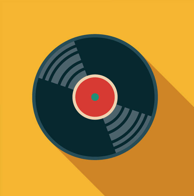 Icona di un disco in vinile